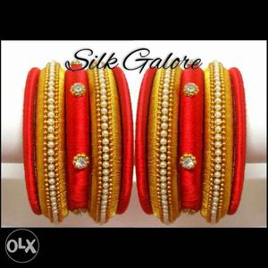 Red And Gold Sink Galore Bangle