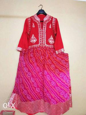 Red Floral Traditional Dress