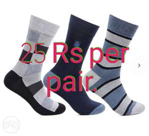 Socks at low price 25 Rs per pair.