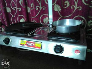 Urgent:: New Double Burner Gas Chulha With