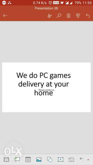 We Do PC Games Delivery At Your Home