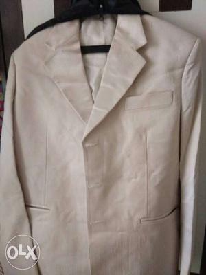 Wedding suit with half jacket n pant size jacket