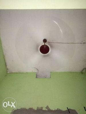 White And Brown Ceiling Fan
