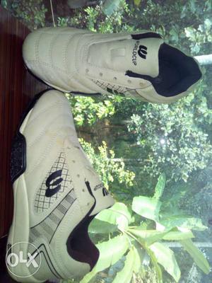 White-and-black World Cup Athletic Shoes