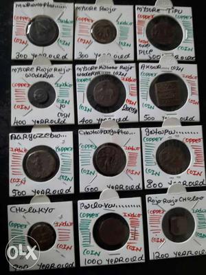 12 Round Commemorative Coins