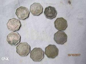 2 paisa 10 coins year  to 