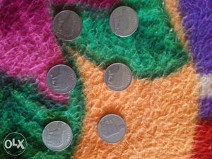 25 paisa old coins 6 coins