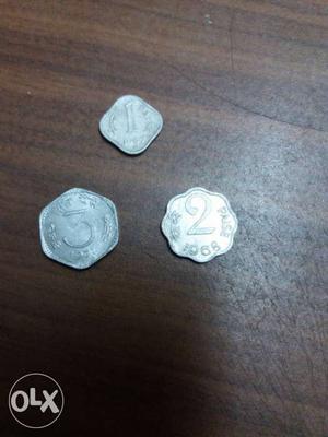 3 Rupee Coin Collection