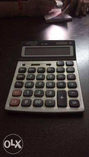 Black And Gray Electronic Calculator