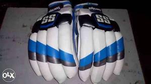 Blue And White SS Gloves