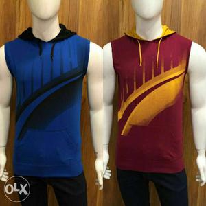 Branded Sleeveless hoodies for sale size M L XL