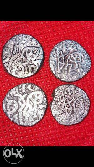 Bull & Horse coin {Mix Silver } 4 coin Chauhanas