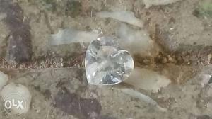 Clear Heart Shaped Diamond
