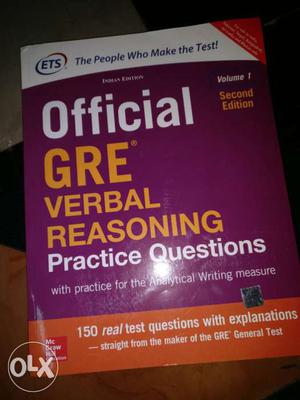 ETS official GRE verbal reasoning 2nd edition