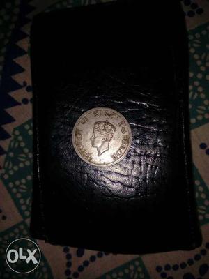 George vi king emperor one rupee coin  for