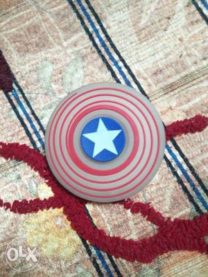 Gray And Red Captain America Hand Spinner