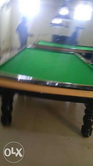 Green And Brown Billiard Pool Table fitting charge only 