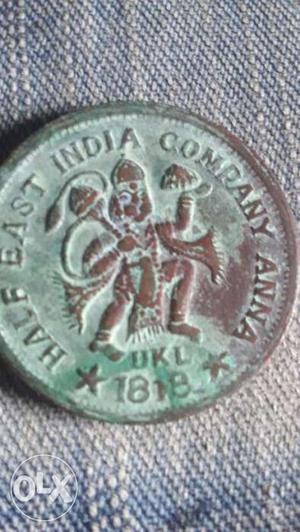  Half East Indian Company Anna Coin
