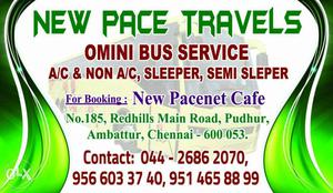 New Pace Travels Ad