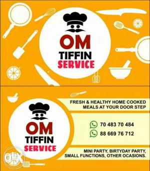 OM Tiffin Service Ad