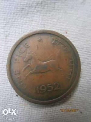 Old antic coin year 