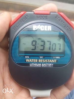 Pacer Stop Watch+etc Water Proof New One Only