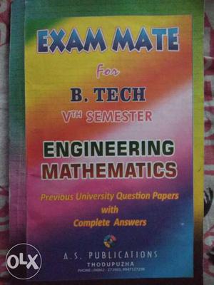 Previous year solved 5th sem mg University maths