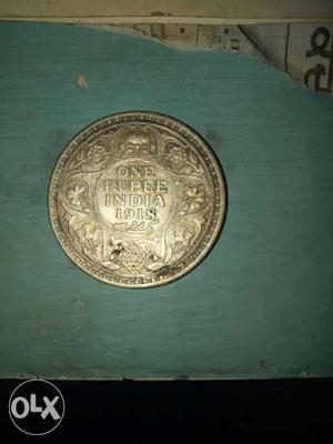Round One Rupee India  Coin