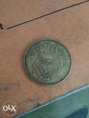 This coin was belong to francs currency