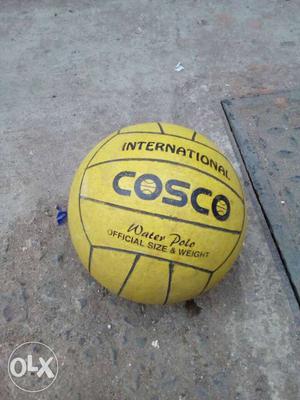 Yellow And Black International Cosco Water Polo Ball