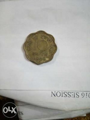 10 paisa vintage coin of 
