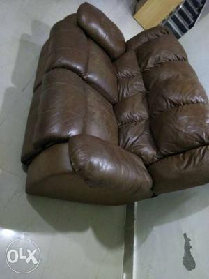 2+3 brown recliner sofas