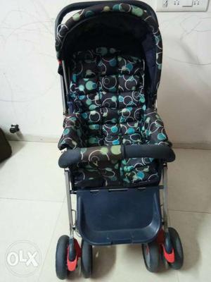 Baby Stroller blue color