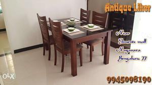 Beautifully designed 4 chair dining table