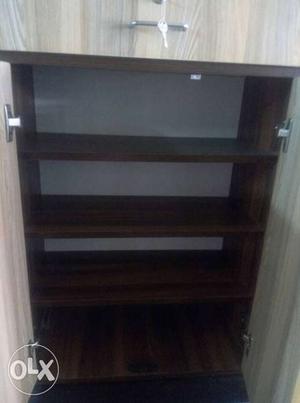 Brown Wooden 4-layered Shelf