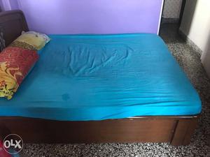 Double bed 6 feet long & 5 feet wide made of wood