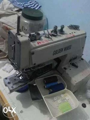 Grey Holden Wheel Show Sewing Machine