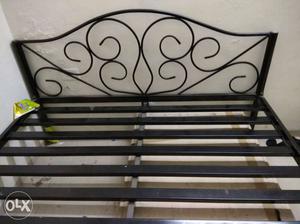 Iron double bed Urgent Sell. No Storage