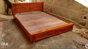 New Teak wooden queen size Cot at lowest price manufactures