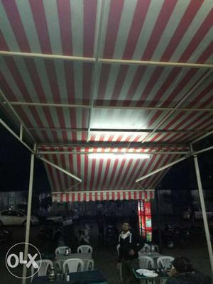 Red And White Stripe Canopy