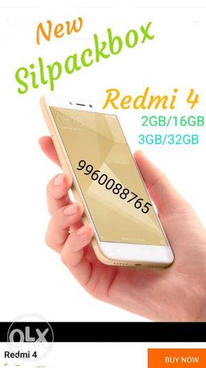 Redmi 4 Silpack 2/16 RS. RS. & All mi phone's