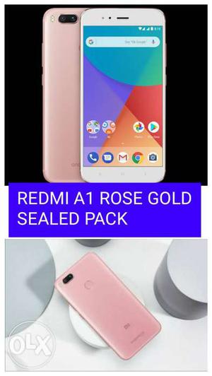 Redmi A1 Rose Gold Sealed Pack No Exchange