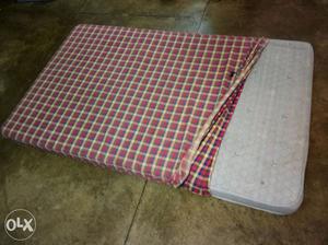 Sleepwell bed, 6 x4,with bed cover, very good