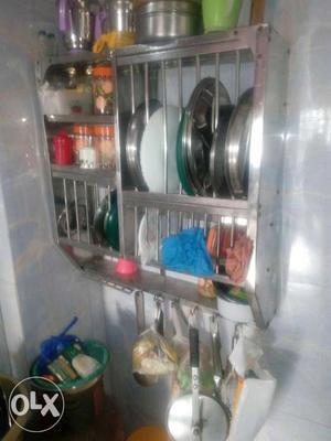 Stainless Steel Wall-mounted Plate Rack