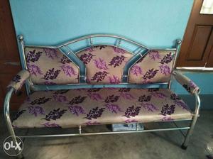 Steel sofa, not more than 1year. urgent sell.