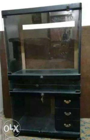 TV Stand with 3 side racks in good condition contact me