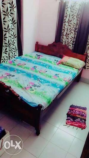 Wooden double bed brand new