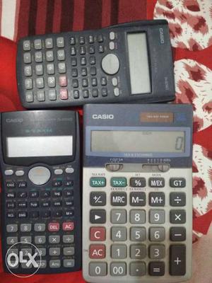3 Casio calculators in good working condition. 2