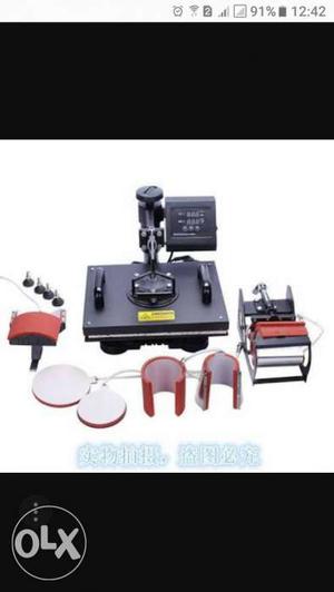 6 in 1 sublimation machine for plates, cap, Mug,