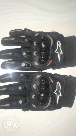 Alpinestar Black Gloves Large